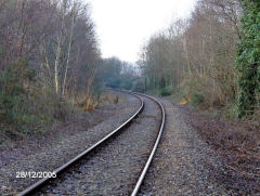 Brecon and Merthyr Railway through Bassaleg, December 2005
